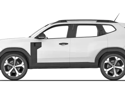 Renault Duster 2024 3D model
