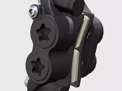 R1M Sumitomo high poly caliper Low-poly 3D model