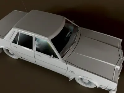 Chrysler LeBaron 1980 - 3D model Low-poly 3D model