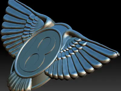 Bentley logo 3D print model