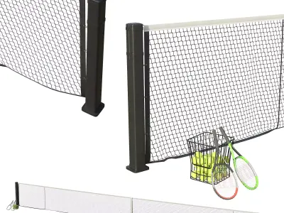 Tennis net 3D model