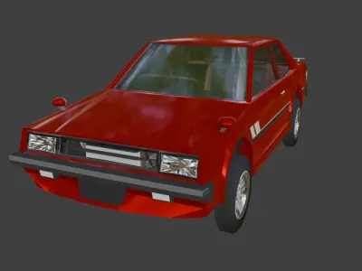 Corolla E70 series Low-poly 3D model