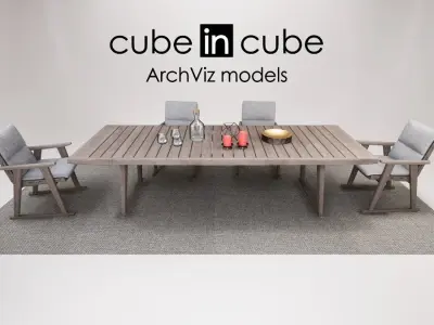 Outdoor collection Gio Unreal Engine 3D model