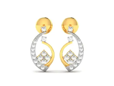 Diamond Earring for Women 3D print model