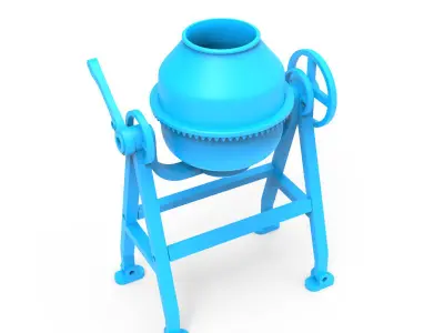 Cement Mixer 3D print model