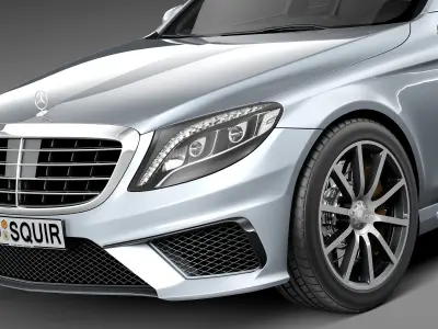  Mercedes-Benz S-Class S63 AMG 2014 3D model