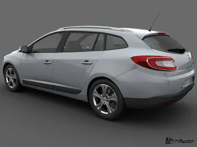Renault Megane GrandTour 2010 3D model