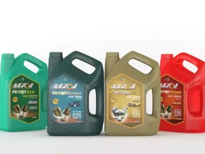 lubricant oil Bottle 3D model