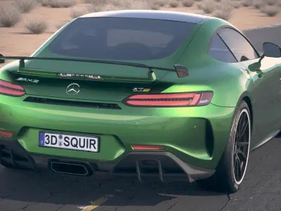 Mercedes AMG GT R 2017 DesertStudio 3D model
