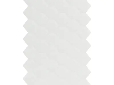 Hexagonal White Wall Panel 3D model