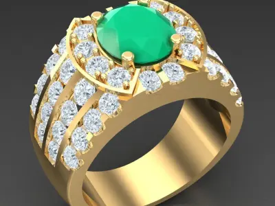 Luxury Men Rings Designs 6MR026 3D print model