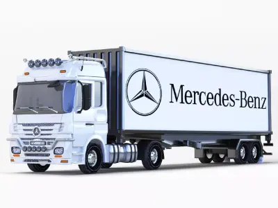 benz actros 01 3D model