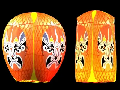 Chinese sky lantern  3D model