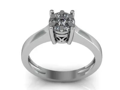 daimond ring 3D print model get