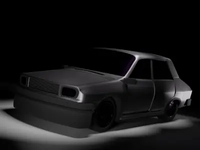 Dacia 1310 LowPoly Free low-poly 3D model