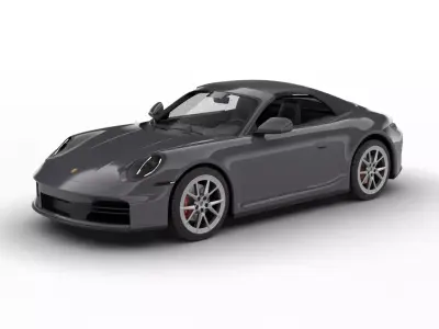 Porsche 911 Carrera 4S Cabrio 2025 3d model 3D model