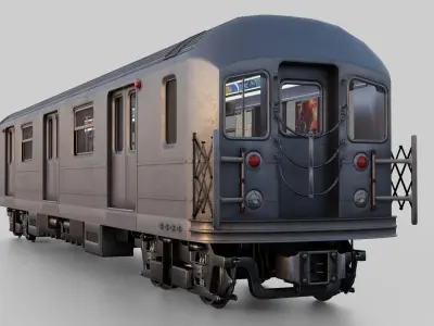 KAWASAKI NYC Subway car R62 A 3D model