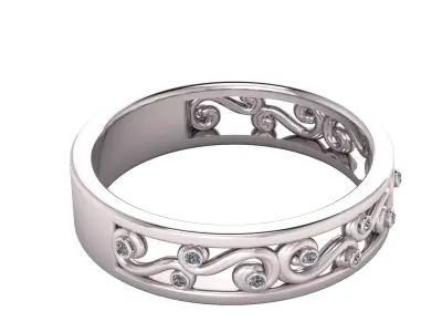 Fancy Engagement Ring  3D print model