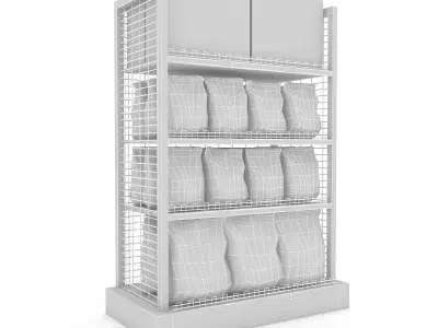 model cleaning product market stand 03 Low-poly 3D model