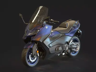 Base model Yamaha Tmax 2022 3D model