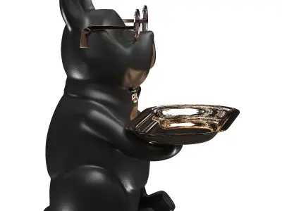 French Bulldog Decor Low-poly 3D model