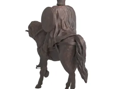 Dolgorukiy Monument 3D model