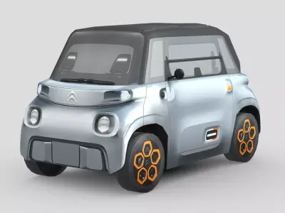 Citroen Ami Low-poly 3D model