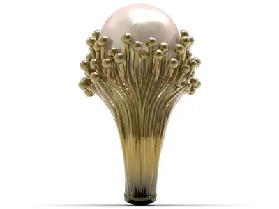 Womens ring cocktail fantasy and voluminous model pr0076 3D print model