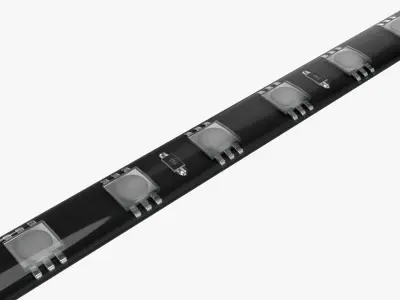 LED strip 3D model