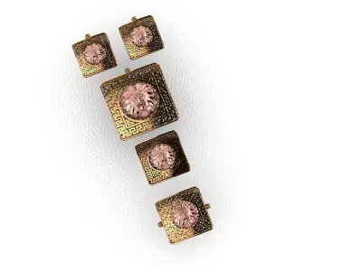 23 set JEWELERY FULL SETBRACELET-NECKLACE-EARING-RING 3D PRINT 3D print model