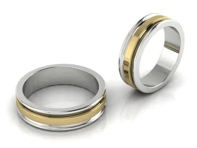 Wedding Ring Gold 3D print model purchase
