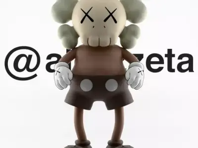 Kaws Bounty Hunters Textured Low-poly 3D model