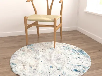 Round Rug Set 6 3D model