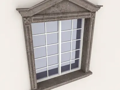 Window Frame 08 Low-poly 3D model