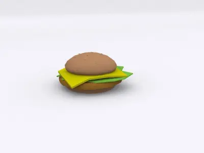 Food tables pack Low-poly 3D model