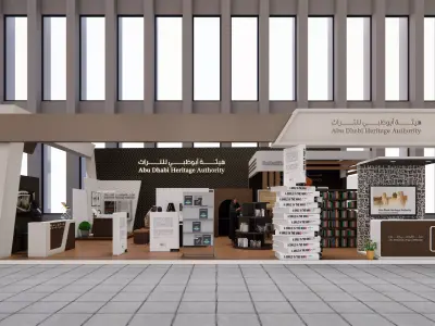 Exhibition event booth 3D model 3D model