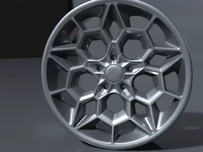 car drive concept Low-poly 3D model