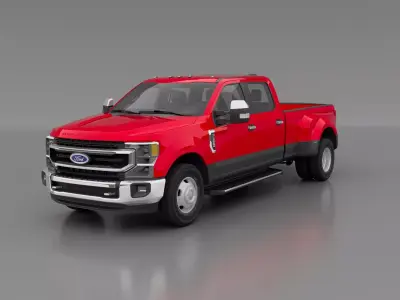 2021 Ford F-350 Low-poly 3D model