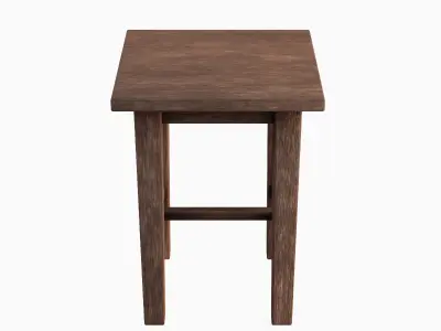 Wooden Chair 03 Low-poly 3D model