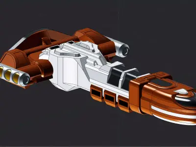 ARN-03 Sci-fi Transport Shuttle 3D print model