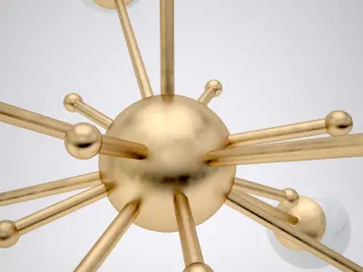 Porta Romana Orbit 2 Chandelier 3D model