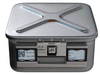 Asipco Middle Medical Container Low-poly 3D model