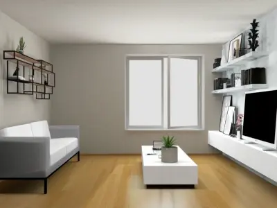 9 Interior design Virtual staged models 3D model