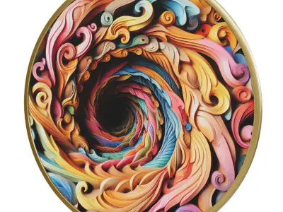 Wall Decoration item 16 Low-poly 3D model