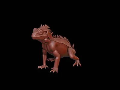 Lizard Animal Sculpture 3D print model purchase