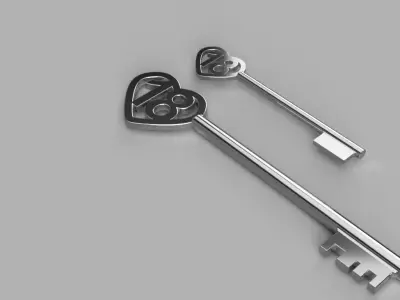 KEY pendant cake decoration Free 3D print model