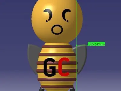 Grab-Bee bee Free 3D model
