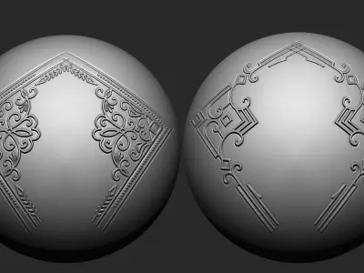 Ornament VDM Brush Pack  Vol2  30 in One 3D model