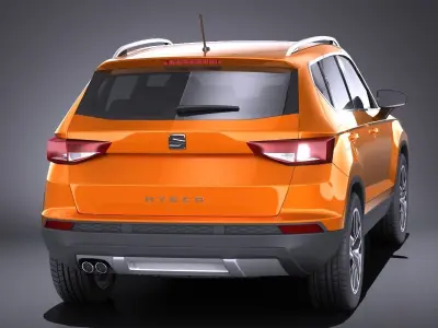 Seat Ateca 2018 VRAY 3D model