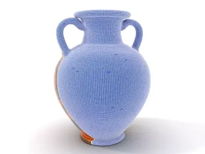 Greek Ceramic Vase model pack Low-poly 3D model